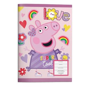 MUST ΤΕΤΡΑΔΙΟ ΚΑΡΦΙΤΣΑ 17x25cm 40φ PEPPA PIG LOVE SUPER COOL 482812