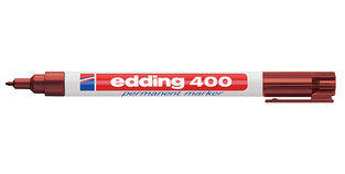 EDDING 400 ΜΑΡΚΑΔΟΡΑΚΙ ΑΝΕΞΙΤΗΛΟ 1.0mm ΚΑΦΕ No7