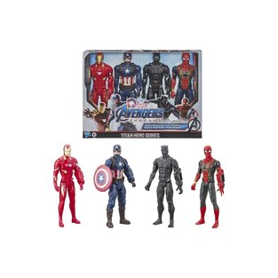 HASBRO MARVEL AVENGERS TITAN HERO SERIES ΠΕΚΕΤΟ ΜΕ 4 ΦΙΓΟΥΡΕΣ (IRON MAN / CAPTAIN AMERICA / BLACK PANTHER / IRON SPIDER) E5863