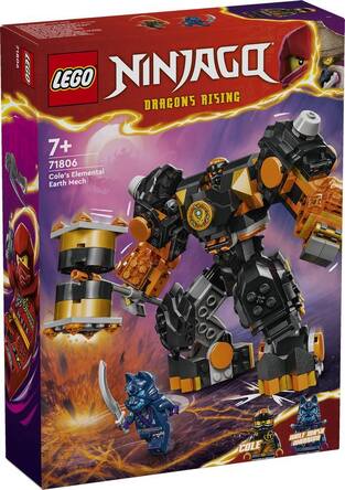 LEGO NINJAGO COLE S ELEMENTAL EARTH MECH 71806