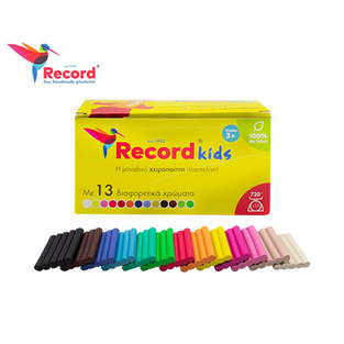 RECORD KIDS ΠΛΑΣΤΕΛΙΝΗ 13 ΧΡΩΜΑΤΑ 720gr