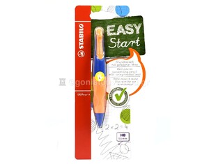 STABILO EASY ERGO ΜΗΧΑΝΙΚΟ ΜΟΛΥΒΙ 1.4MM ΦΩΣΦΟΡΙΖΕ ΠΟΡΤΟΚΑΛΙ ΜΠΛΕ ΓΙΑ ΑΡΙΣΤΕΡΟΧΕΙΡΕΣ 46893