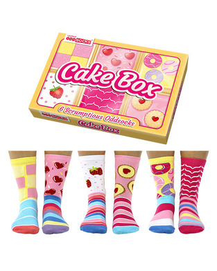 UNITED ODD SOCKS ΓΥΝΑΙΚΕΙΕΣ ΚΑΛΤΣΕΣ No 37-42 CAKE BOX (3 PAIRS) 9402007