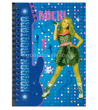 GIM ΤΕΤΡΑΔΙΟ ΣΠΙΡΑΛ 17x25cm 3Θ PP HANNAH MONTANA 3253423