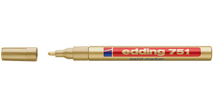 EDDING 751 ΜΑΡΚΑΔΟΡΟΣ ΑΝΕΞΙΤΗΛΟΣ ΛΑΔΙΟΥ PAINT MARKER ΧΡΥΣΟΣ 53