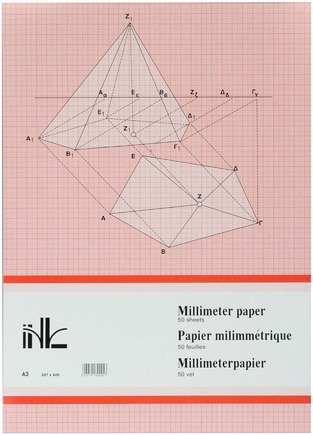 INK ΜΠΛΟΚ ΧΑΡΤΙ ΜΙΛΙΜΕΤΡΕ A3 (29,7x42cm) 50φ