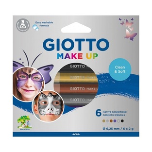 GIOTTO MAKE UP ΧΡΩΜΑΤΑ ΓΙΑ ΤΟ ΠΡΟΣΩΠΟ 6τεμ 474100