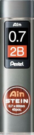 PENTEL ΜΥΤΕΣ ΓΙΑ ΜΗΧΑΝΙΚΟ ΜΟΛΥΒΙ AINSTEIN 0.7mm 2B 40τεμ C2772B