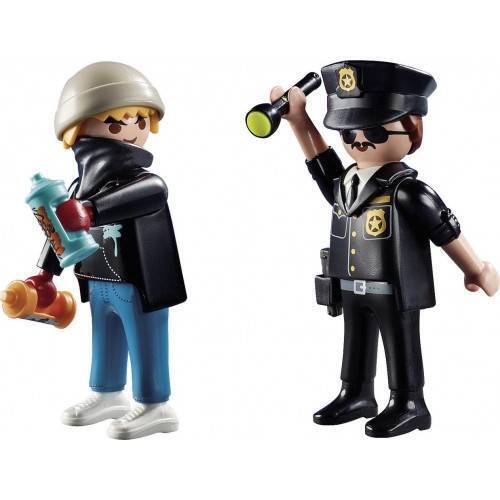 PLAYMOBIL CITY ACTION DUOPACK ΑΣΤΥΝΟΜΙΚΟΣ ΚΑΙ ΚΑΛΛΙΤΕΧΝΗΣ ΓΚΡΑΦΙΤΙ 70822