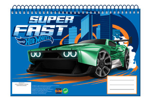 GIM ΜΠΛΟΚ ΖΩΓΡΑΦΙΚΗΣ 23x33cm 30φ HOT WHEELS SUPER FAST 34928413