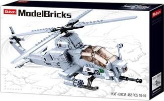 SLUBAN ΠΑΙΔΙΚΟ ΠΑΙΧΝΙΔΙ ΜΕ ΤΟΥΒΛΑΚΙΑ B0838 ATTACK HELICOPTER 482pcs