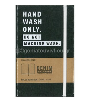 MOLESKINE ΣΗΜΕΙΩΜΑΤΑΡΙΟ LARGE HARD COVER DENIM HAND WASH ONLY RULED NOTEBOOK (ΤΖΙΝ ΜΕ ΓΡΑΜΜΕΣ)