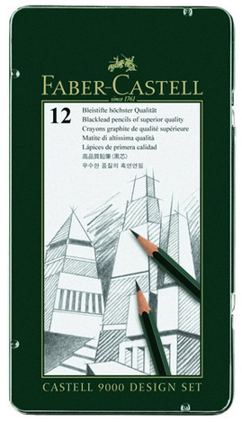 FABER CASTELL ΣΕΤ ΜΟΛΥΒΙΑ ΣΧΕΔΙΟΥ 9000 12τεμ 5H ΕΩΣ 5B 119064