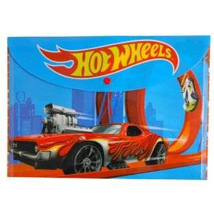 GIM ΦΑΚΕΛΟΣ ΜΕ ΚΟΥΜΠΙ A4 (21x29,7cm) PP HOT WHEELS 34927580