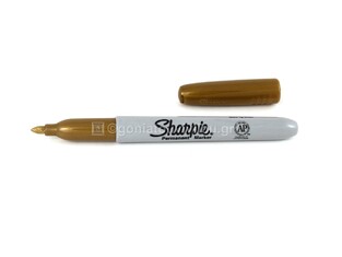 SHARPIE ΑΝΕΞΙΤΗΛΟΣ ΜΑΡΚΑΔΟΡΟΣ PERMANENT MARKER ΜΕΤΑΛΛΙΚΟΣ ΧΡΥΣΟΣ