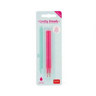 LEGAMI ΑΝΤΑΛΛΑΚΤΙΚΟ ΓΙΑ ΣΤΥΛΟ GEL PEN LOVELY FRIENDS 0.5mm 2τεμ ΡΟΖ REFCPP0005