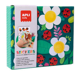 APLI KIDS STICKERS GAME BOX LADYBUG 18362