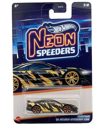 MATTEL HOT WHEELS NEON SPEEDERS AYTOKINHTAKI CUSTOM 01 ACURA INTERGA GSR HLH72