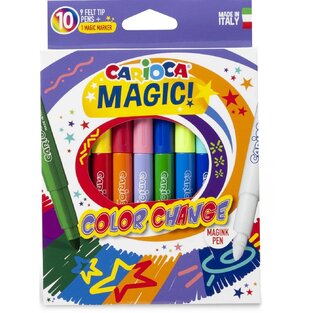 CARIOCA ΜΑΡΚΑΔΟΡΟΙ COLOR CHANGE MAGIC 10τεμ 18 ΧΡΩΜΑΤΑ 42737