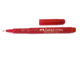 FABER CASTELL ΜΑΡΚΑΔΟΡΟΣ BROADPEN 1554 ΚΟΚΚΙΝΟ 0.8mm 155421