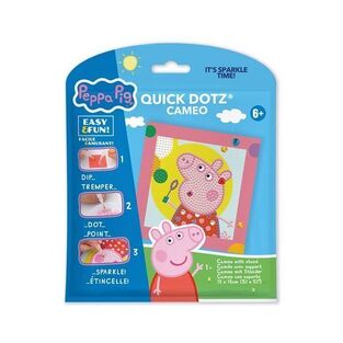 DIAMOND DOTZ ΚΑΤΑΣΚΕΥΗ ΨΗΦΙΔΩΤΟ ΚΑΔΡΑΚΙ 13x13cm PEPPA PIG DTZ5038