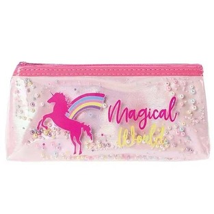 ΚΑΣΕΤΙΝΑ ΒΑΡΕΛΑΚΙ ΜΕ ΦΕΡΜΟΥΑΡ VINYL 20x6,5x3cm MAGICAL WORLD UNICORN J118124 ΡΟΖ