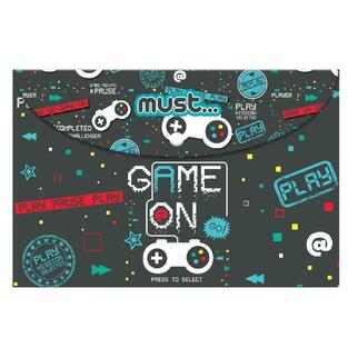 MUST ΦΑΚΕΛΟΣ ΜΕ ΚΟΥΜΠΙ ΠΛΑΣΤΙΚΟΣ A4 (21x29,7cm) GAME ON 000584287