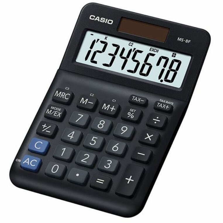 CASIO ΑΡΙΘΜΟΜΗΧΑΝΗ MS8F TAX AND EXCHANGE