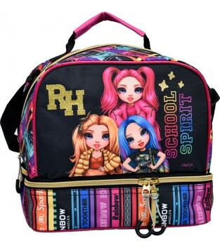 GIM ΤΣΑΝΤΑΚΙ ΦΑΓΗΤΟΥ ΟΒΑΛ RAINBOW HIGH GLITTER SCHOOL SPIRIT 36351220