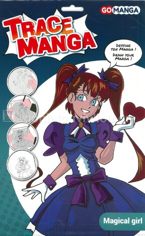 OZ GO MANGA ΣΤΕΝΣΙΛ ΓΙΑ ΤΕΧΝΙΚΗ ΜΑΝΓΚΑ MAGICAL GIRL GM42502