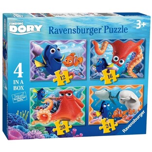 RAVENSBURGER ΠΑΖΛ 4 ΣΕ 1 (12/16/20/24 ΤΕΜΑΧΙΩΝ) FINDING DORY (ΨΑΧΝΟΝΤΑΣ ΤΗΝ ΝΤΟΡΙ) 073993