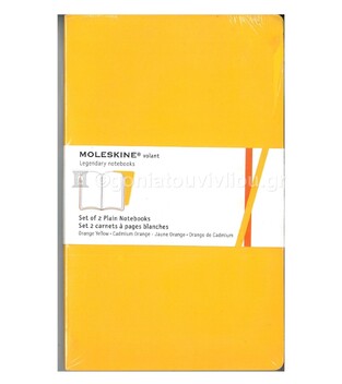 MOLESKINE ΣΗΜΕΙΩΜΑΤΑΡΙΟ LARGE SOFT COVER ORANGE YELLOW PLAIN NOTEBOOK (ΣΕΤ ΤΩΝ ΔΥΟ) (ΚΕΝΟ)