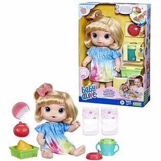 HASBRO ΚΟΥΚΛΑ BABY ALIVE FRUITY SIPS APPLE BLONDE HAIR F7356