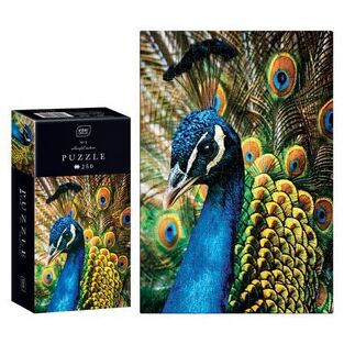 INTERDRUK ΠΑΖΛ 250 ΤΕΜΑΧΙΩΝ COLORFUL NATURE PEACOCK 48x33cm No1