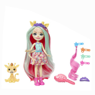 MATTEL ENCHANTIMALS GLAM PARTY GILLIAN GIRAFFE AND PAWL ΚΟΥΚΛΑ ΚΑΙ ΖΩΑΚΙ HNV29