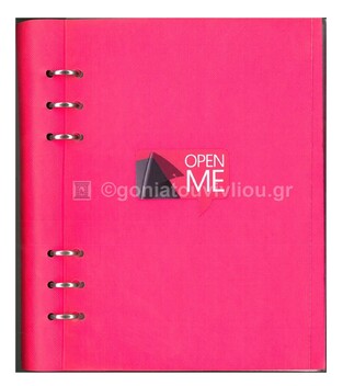 FILOFAX ΣΗΜΕΙΩΜΑΤΑΡΙΟ A5 SAFFIANO FLUORO PINK (ΡΟΖ ΦΩΣΦΟΡΙΖΕ ΜΕ ΚΡΙΚΟΥΣ) CLIPBOOK 145003