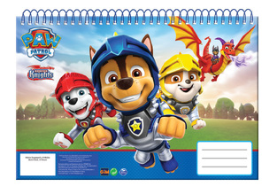 GIM ΜΠΛΟΚ ΖΩΓΡΑΦΙΚΗΣ 23x33cm 30φ PAW PATROL RESCUE KNIGHTS 48413