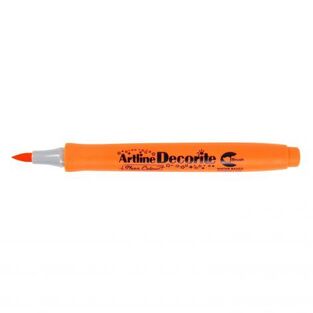 ARTLINE DECORITE BRUSH ΜΑΡΚΑΔΟΡΟΣ ΜΕ ΜΥΤΗ ΠΙΝΕΛΟ NEON ΦΩΣΦΟΡΟΥΧΟ ΠΟΡΤΟΚΑΛΙ