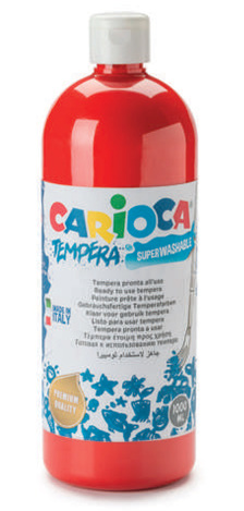 CARIOCA ΤΕΜΠΕΡΑ ΚΟΚΚΙΝΗ MAGENTA RED 10 1000ML 1350GR