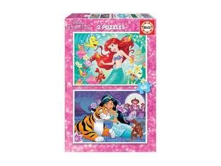 EDUCA 2 ΠΑΖΛ 48 ΤΕΜΑΧΙΩΝ ΤΟ ΚΑΘΕΝΑ DISNEY PRINCESS ARIEL ΚΑΙ JASMIN 18213