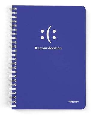 DASKALOU ΤΕΤΡΑΔΙΟ ΣΠΙΡΑΛ A4 (21x29,7cm) 7 ΘΕΜΑΤΩΝ 210φ SLOGAN ITS YOUR DECISION (SOFT TOUCH ΕΞΩΦΥΛΛΟ)