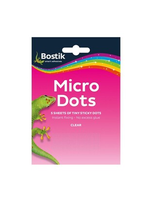 BOSTIK MICRO DOTS ΑΥΤΟΚΟΛΛΗΤΕΣ ΜΙΚΡΟΣΚΟΠΙΚΕΣ ΚΟΥΚΙΔΕΣ ΔΙΑΦΑΝΗΣ ΚΟΛΛΑΣ ΓΙΑ ΜΟΝΙΜΗ ΣΥΓΚΟΛΛΗΣΗ ΔΙΠΛΗΣ ΟΨΗΣ EXTRA STRONG 5φ