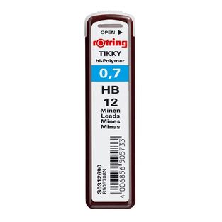 ROTRING ΜΥΤΕΣ ΓΙΑ ΜΗΧΑΝΙΚΟ ΜΟΛΥΒΙ 0.7mm HB (ΚΟΥΤΑΚΙ ΤΩΝ 12τεμ)