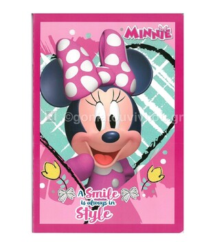 ΤΕΤΡΑΔΙΟ ΚΑΡΦΙΤΣΑ 17Χ25 MINNIE MOUSE ΜΙΝΙ 40Φ 0562041