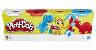 HASBRO PLAY DOH ΣΕΤ ΠΛΑΣΤΟΖΥΜΑΡΑΚΙΑ ΒΑΖΑΚΙΑ ΜΕΓΑΛΑ 4τεμ ΔΕΙΝΟΣΑΥΡΑΚΙΑ B5517