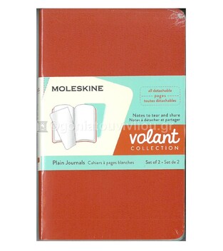 MOLESKINE ΣΗΜΕΙΩΜΑΤΑΡΙΟ VOLANT POCKET SOFT COVER CORAL ORANGE AQUA BLUE PLAIN NOTEBOOK (ΣΕΤ ΤΩΝ ΔΥΟ) (ΚΕΝΟ)