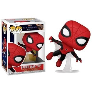 FUNKO POP MARVEL SPIDERMAN NO WAY HOME SPIDERMAN UPGRADED SUIT 923 BOBBLE HEAD VINYL FIGURE