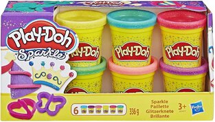 HASBRO PLAY DOH ΣΕΤ ΠΛΑΣΤΟΖΥΜΑΡΑΚΙΑ ΣΕ ΒΑΖΑΚΙΑ ΜΕ GLITTER (ΓΚΛΙΤΕΡ) ΚΑΙ ΚΑΛΟΥΠΙΑ ΣΕΤ ΜΕ 6τεμ Α5417