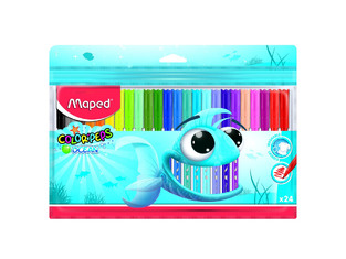 MAPED COLOR PEPS OCEAN ΜΑΡΚΑΔΟΡΟΙ ΛΕΠΤΟΙ WASHABLE 24 ΧΡΩΜΑΤΑ ΣΕ ΠΛΑΣΤΙΚΗ ΘΗΚΗ 84572202