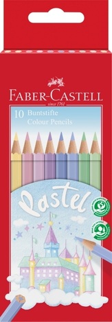 FABER CASTELL ΞΥΛΟΜΠΟΓΙΕΣ ΠΑΣΤΕΛ ΚΑΣΤΡΟ 10 ΧΡΩΜΑΤΑ 111211